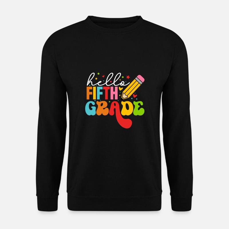Hello 1st Grade Back To School First Day - Unisex Sweatshirt - black