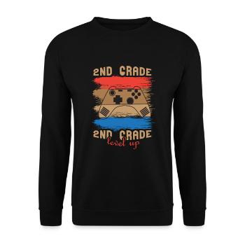 Zweite Klasse Rainbow Girls Jungen Lehrerteam 2. - Unisex Pullover - Schwarz - Vorne - Alina (178cm) & Michal (187cm)