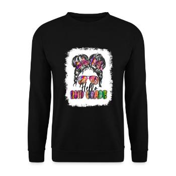 Zweite Klasse Rainbow Girls Jungen Lehrerteam 2. - Unisex Pullover - Schwarz - Vorne - Alina (178cm) & Michal (187cm)