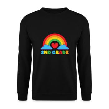 Zweite Klasse Rainbow Girls Jungen Lehrerteam 2. - Unisex Pullover - Schwarz - Vorne - Alina (178cm) & Michal (187cm)