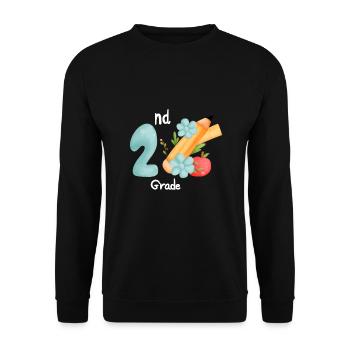 Zweite Klasse Rainbow Girls Jungen Lehrerteam 2. - Unisex Pullover - Schwarz - Vorne - Alina (178cm) & Michal (187cm)