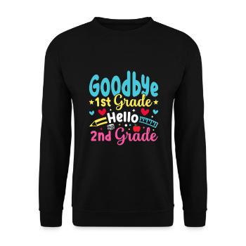 Zweite Klasse Rainbow Girls Jungen Lehrerteam 2. - Unisex Pullover - Schwarz - Vorne - Alina (178cm) & Michal (187cm)