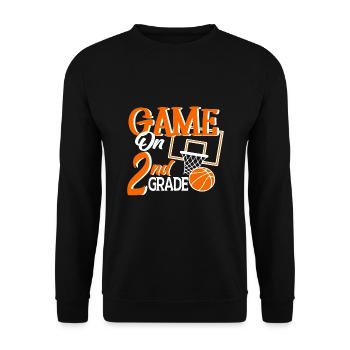 Second Grade Rainbow Girls Boys Teacher Team 2nd - Unisex Sweatshirt - black - Front - Alina (178cm) & Michal (187cm)