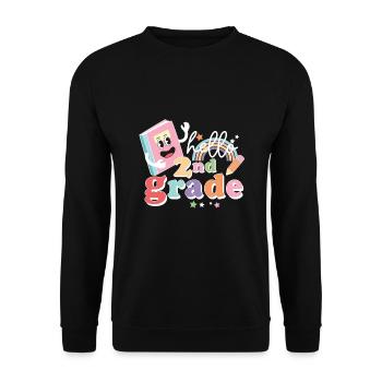 Zweite Klasse Rainbow Girls Jungen Lehrerteam 2. - Unisex Pullover - Schwarz - Vorne - Alina (178cm) & Michal (187cm)