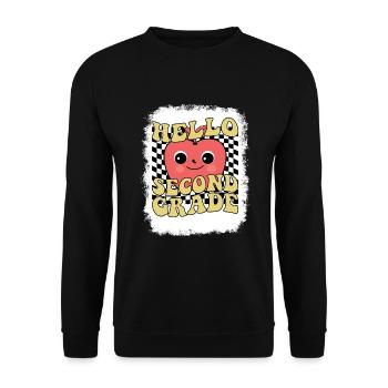 Zweite Klasse Rainbow Girls Jungen Lehrerteam 2. - Unisex Pullover - Schwarz - Vorne - Alina (178cm) & Michal (187cm)