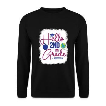Zweite Klasse Rainbow Girls Jungen Lehrerteam 2. - Unisex Pullover - Schwarz - Vorne - Alina (178cm) & Michal (187cm)