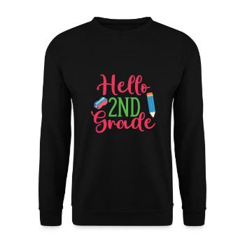 Zweite Klasse Rainbow Girls Jungen Lehrerteam 2. - Unisex Pullover - Schwarz - Vorne - Alina (178cm) & Michal (187cm)