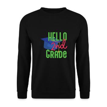 Zweite Klasse Rainbow Girls Jungen Lehrerteam 2. - Unisex Pullover - Schwarz - Vorne - Alina (178cm) & Michal (187cm)