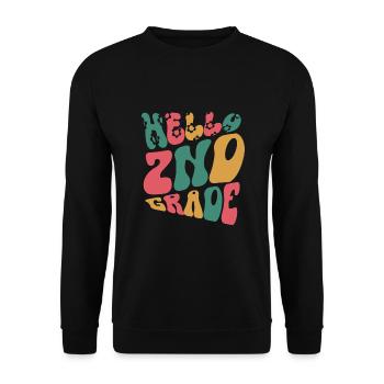 Zweite Klasse Rainbow Girls Jungen Lehrerteam 2. - Unisex Pullover - Schwarz - Vorne - Alina (178cm) & Michal (187cm)