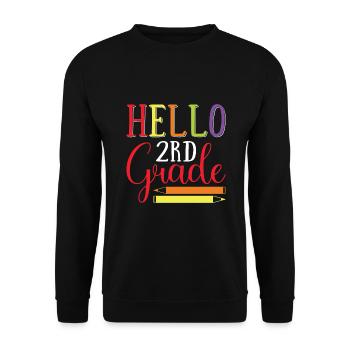 Zweite Klasse Rainbow Girls Jungen Lehrerteam 2. - Unisex Pullover - Schwarz - Vorne - Alina (178cm) & Michal (187cm)