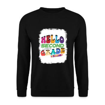 Zweite Klasse Rainbow Girls Jungen Lehrerteam 2. - Unisex Pullover - Schwarz - Vorne - Alina (178cm) & Michal (187cm)