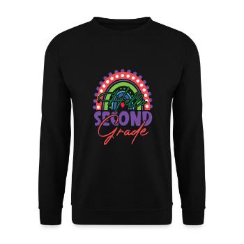 Zweite Klasse Rainbow Girls Jungen Lehrerteam 2. - Unisex Pullover - Schwarz - Vorne - Alina (178cm) & Michal (187cm)