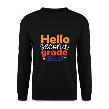 Zweite Klasse Rainbow Girls Jungen Lehrerteam 2. - Unisex Pullover - Schwarz - Vorne - Alina (178cm) & Michal (187cm)