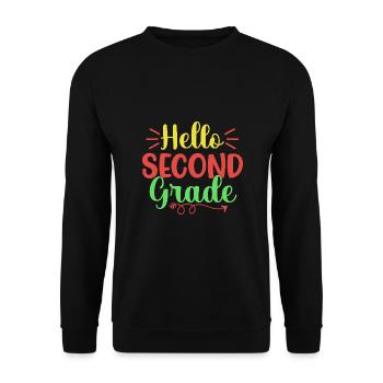 Zweite Klasse Rainbow Girls Jungen Lehrerteam 2. - Unisex Pullover - Schwarz - Vorne - Alina (178cm) & Michal (187cm)