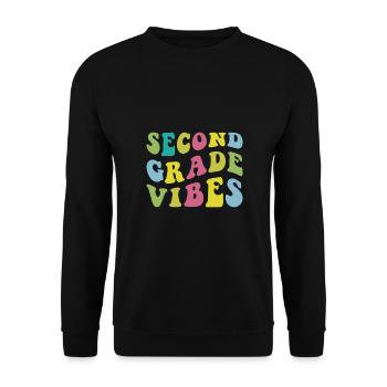 Zweite Klasse Rainbow Girls Jungen Lehrerteam 2. - Unisex Pullover - Schwarz - Vorne - Alina (178cm) & Michal (187cm)