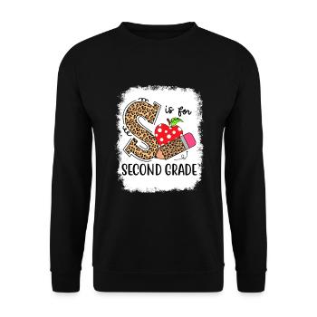 Zweite Klasse Rainbow Girls Jungen Lehrerteam 2. - Unisex Pullover - Schwarz - Vorne - Alina (178cm) & Michal (187cm)