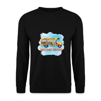 Zweite Klasse Rainbow Girls Jungen Lehrerteam 2. - Unisex Pullover - Schwarz - Vorne - Alina (178cm) & Michal (187cm)