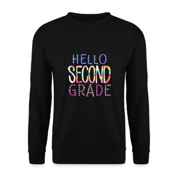 Zweite Klasse Rainbow Girls Jungen Lehrerteam 2. - Unisex Pullover - Schwarz - Vorne - Alina (178cm) & Michal (187cm)
