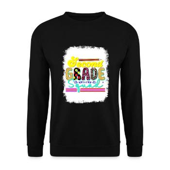 Zweite Klasse Rainbow Girls Jungen Lehrerteam 2. - Unisex Pullover - Schwarz - Vorne - Alina (178cm) & Michal (187cm)