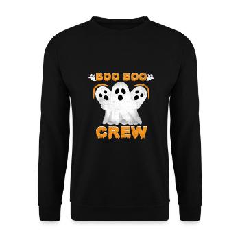 Boo Boo Crew Nurse Shirts Halloween Nurse Shirts - Unisex Sweatshirt - black - Front - Alina (178cm) & Michal (187cm)