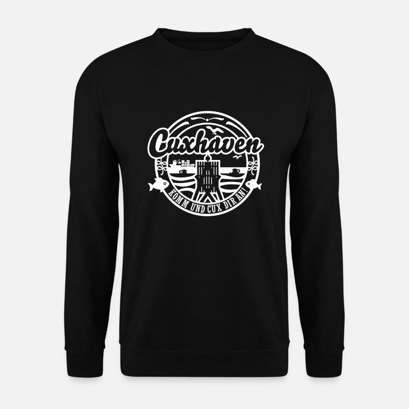 Cuxhaven Spruch Cux dir an - Unisex Pullover - Schwarz