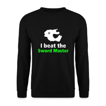 J'ai battu le maître de l'épée - Sword Master Monkey - Sweat-shirt Unisexe - noir - Devant - Alina (178cm) & Michal (187cm)