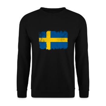 Drapeau suédois - Sweat-shirt Unisexe - noir - Devant - Alina (178cm) & Michal (187cm)