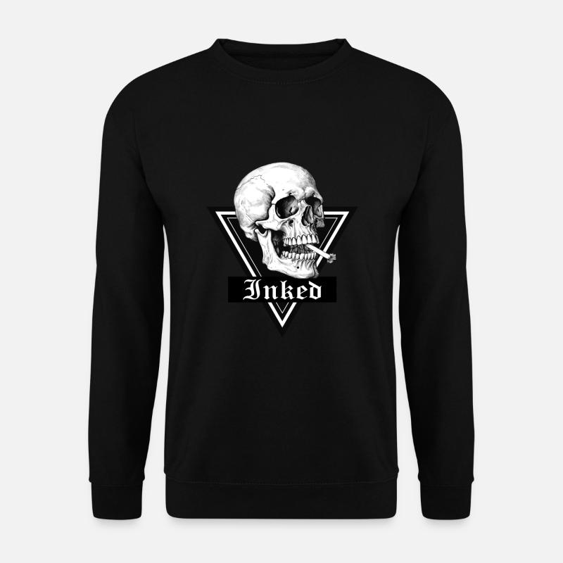 Inked Skull Tattoo - Unisex Pullover - Schwarz
