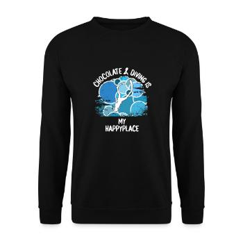 Plongeurs Plongée sous-marine Plongée sous-marine Plongée sous-marine - Sweat-shirt Unisexe - noir - Devant - Alina (178cm) & Michal (187cm)