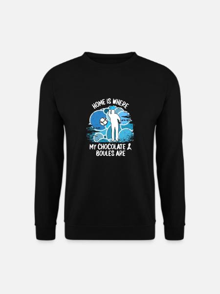Boule Petanque Boccia Boules Chocolate - Unisex Sweatshirt - black