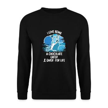 Plongeurs Plongée sous-marine Plongée sous-marine Plongée sous-marine - Sweat-shirt Unisexe - noir - Devant - Alina (178cm) & Michal (187cm)