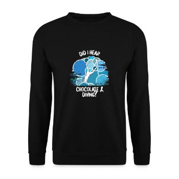 Plongeurs Plongée sous-marine Plongée sous-marine Plongée sous-marine - Sweat-shirt Unisexe - noir - Devant - Alina (178cm) & Michal (187cm)