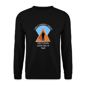 Chimney Sweep Chimney Sweep - Unisex Sweatshirt - black - Front - Alina (178cm) & Michal (187cm)