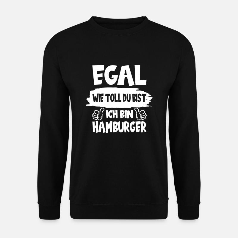 HAMBURG ICH BIN HAMBURGER - Unisex Pullover - Schwarz