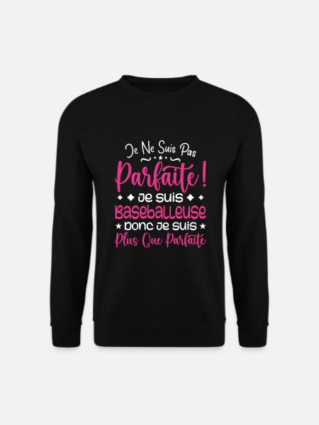 Ein mehr als perfekter Baseballspieler, ein Traumjob - Unisex Pullover - Schwarz