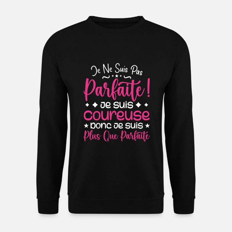 A more than perfect runner, a dream job - Unisex Sweatshirt - black