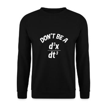Ingénieur physique dérivation math meme idée cadeau - Sweat-shirt Unisexe - noir - Devant - Alina (178cm) & Michal (187cm)