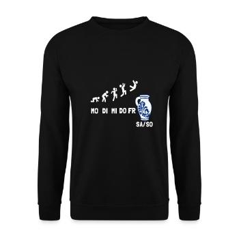 Cider Äppelwoi Bembel Hessen - Unisex Sweatshirt - black - Front - Alina (178cm) & Michal (187cm)