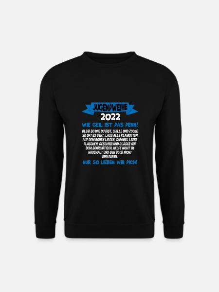 Jugendweihe Konfirmation Jugendlicher Erwachsener - Unisex Pullover - Schwarz