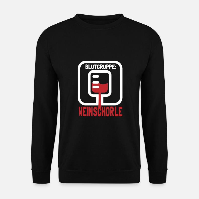 Dubbeglas Weinschorle Weinfest - Unisex Pullover - Schwarz