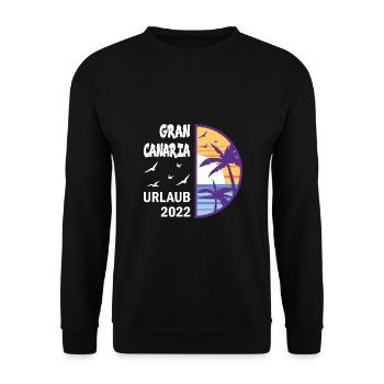 Gran Canaria Kanarische Inseln - Unisex Pullover - Schwarz - Vorne - Alina (178cm) & Michal (187cm)