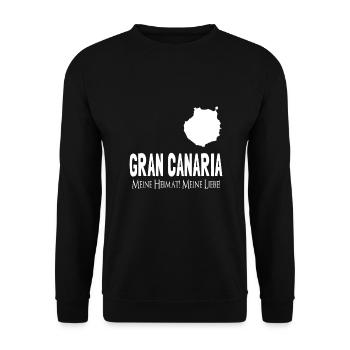 Gran Canaria Kanarische Inseln - Unisex Pullover - Schwarz - Vorne - Alina (178cm) & Michal (187cm)