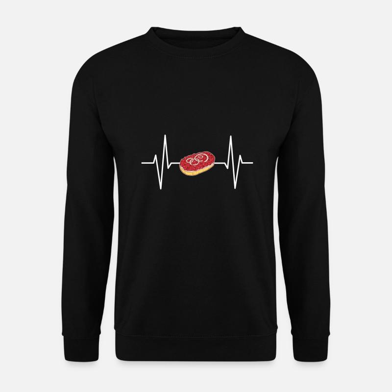 Mettbrötchen Mett Mettigel - Unisex Pullover - Schwarz