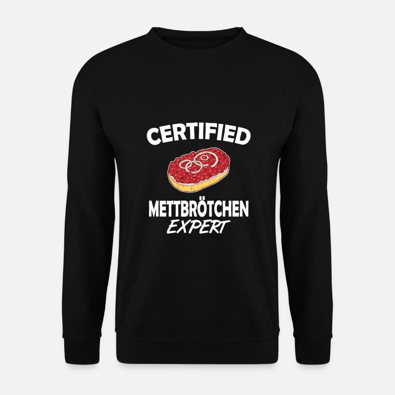 Mettbrötchen Mett Mettigel - Unisex Pullover - Schwarz