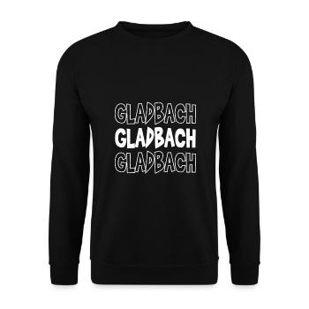 Mönchengladbach Fanartikel - Unisex Pullover - Schwarz - Vorne - Alina (178cm) & Michal (187cm)