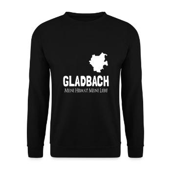 Mönchengladbach Fanartikel - Unisex Pullover - Schwarz - Vorne - Alina (178cm) & Michal (187cm)