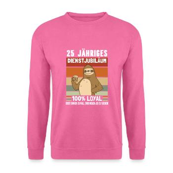 Firmenjubiläum 25 Jahre Dienst - Unisex Pullover - Pink - Vorne