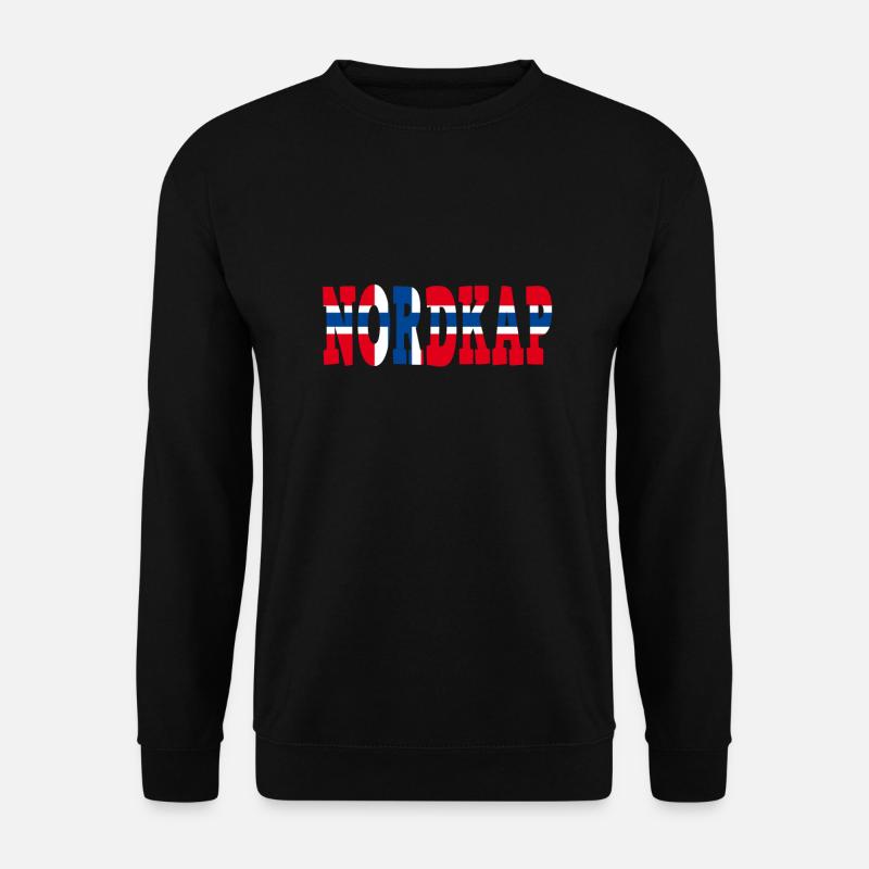 Nordkap Reise Norwegen Nordlichter - Unisex Pullover - Schwarz