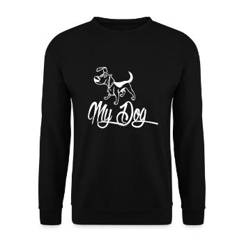 Amoureux des chiens - Sweat-shirt Unisexe - noir - Devant - Alina (178cm) & Michal (187cm)