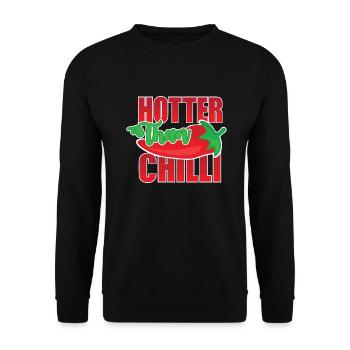 Plus chaud que le piment - Sweat-shirt Unisexe - noir - Devant - Alina (178cm) & Michal (187cm)